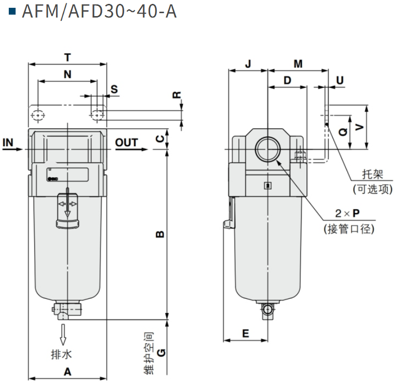 SMC AFM AFD20~40-A pneumatic Oil mist separator Micro mist separator air filter (1).jpg
