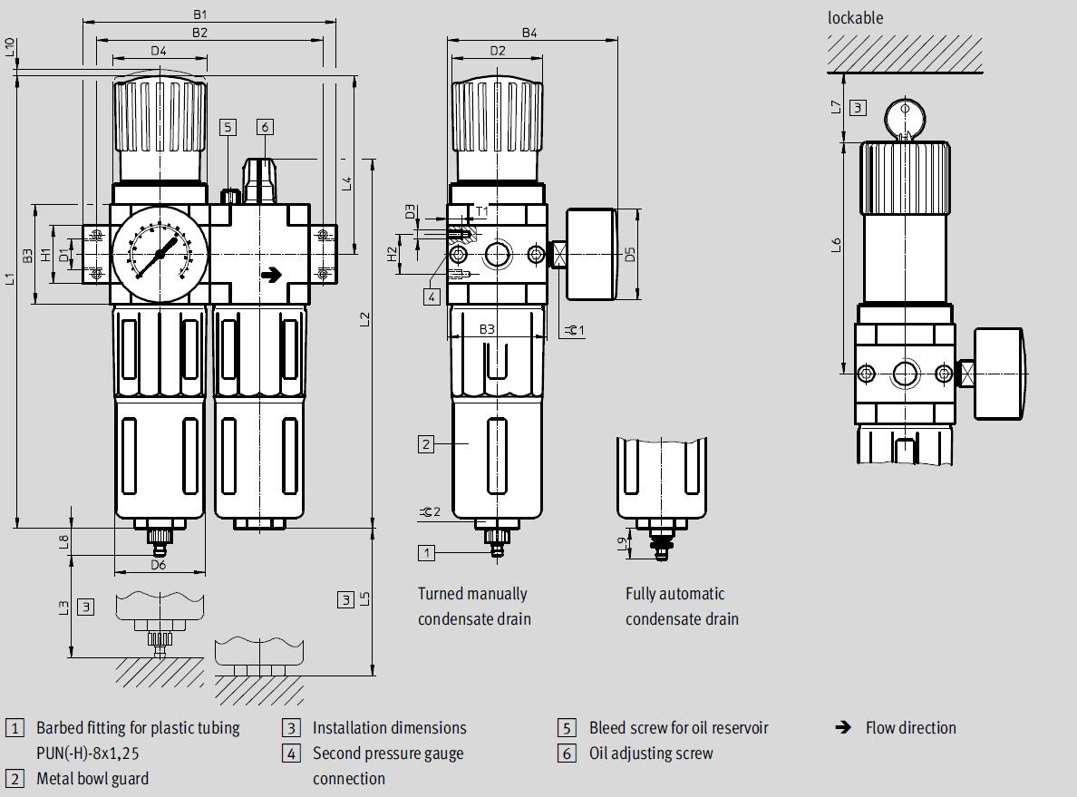 drawing FRC LR HR MINI MAX pneumatic Air Filter Regulator.jpg