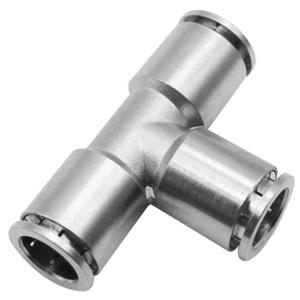 KQG2T stainless steel pneumatic Tee straight in connector