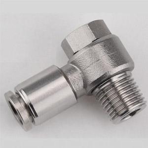KQG2V stainless steel pneumatic Hexagon thread straight in connector